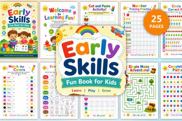 Download Early Skills Fun Book for Kids - Premium Bundle
