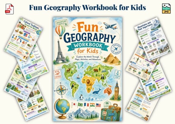 Download Fun Geography Workbook for Kids - Premium Resources